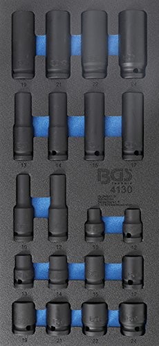 BGS 4130 wkładka 1/3 Wózki warsztatowe: siła-wkładki do klucza nasadowego, 20-częściowy 4130