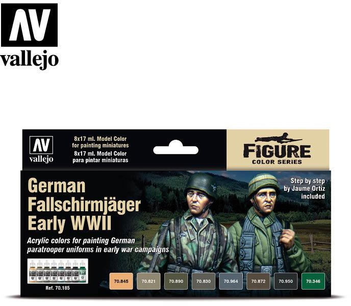 Vallejo Model Color Zestaw 8 farb - German Fallschirmjäger Early WWII Vallejo 70185