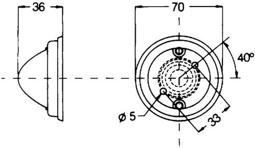 Hella 2pf997023011 Park lampa 2PF 997 023-011