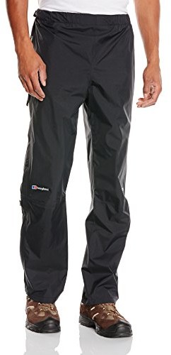 Berghaus Paclite męskie spodnie przeciwdeszczowe, czarny 4-32373B50 X-SMALL, 31 INCH LEG LENGTH