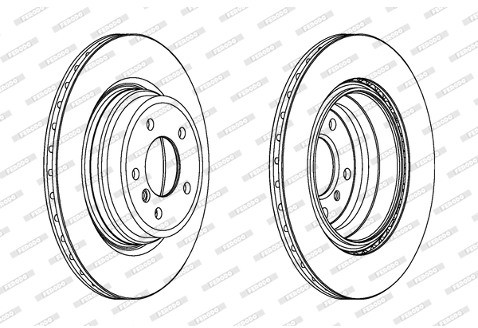 FERODO (FEDERAL-MOGUL) Tarcza hamulcowa (FEDERAL-MOGUL) DDF1550