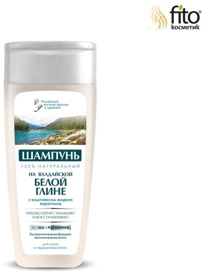 Fitokosmetik SZAMPON Z BIAŁĄ GLINKĄ I KOMPLEKSEM PŁYNNEJ KERATYNY 270ml