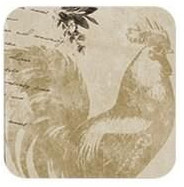 Ladelle Podkadki Pod Szklanki Rooster Ld-49277 (Kpl=4 Szt) 10,0x10,0