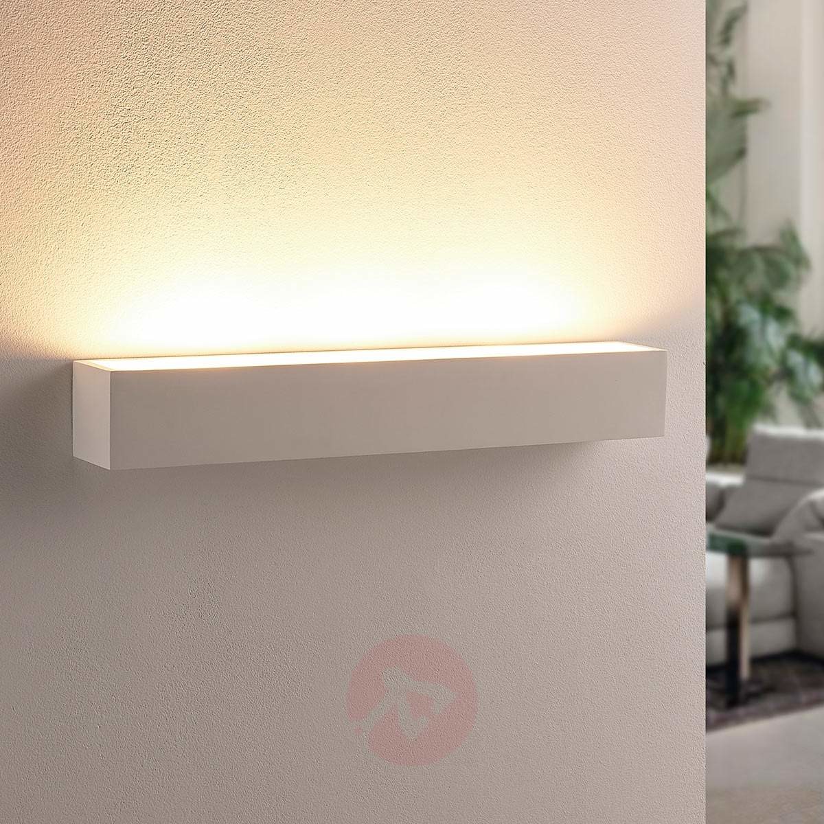 Lampa LED Santino, oświetlająca ścianę, kanciasta