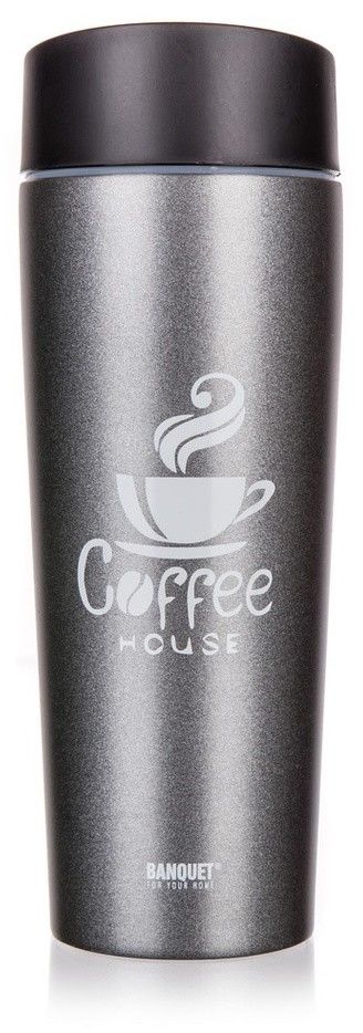 Banquet Kubek termiczny COFFEE 350 ml, szary