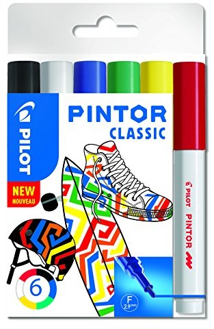 Pilot Pen Pilot Pigment marker pintor, Fein, zestaw szt. 'Classic Mix' 3131910517405