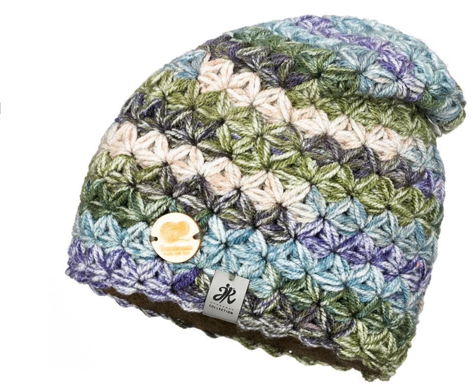 Zimowa ciepła czapka Handmade