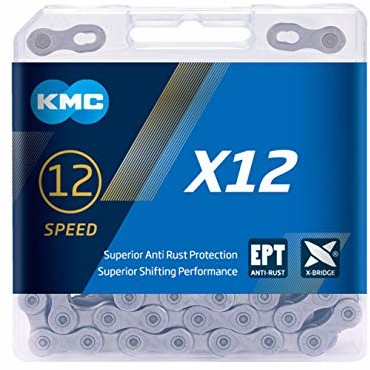 KMC X12 EPT łańcuch zmiany biegów 1/2 x 11/128 126 ogniw 12-rzędowy (1 sztuka)