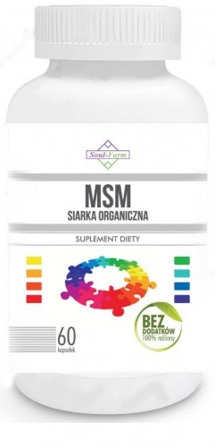 Soul Farm MSM siarka organiczna 650 mg 60 KAPS Soul Farm 000-2518-09