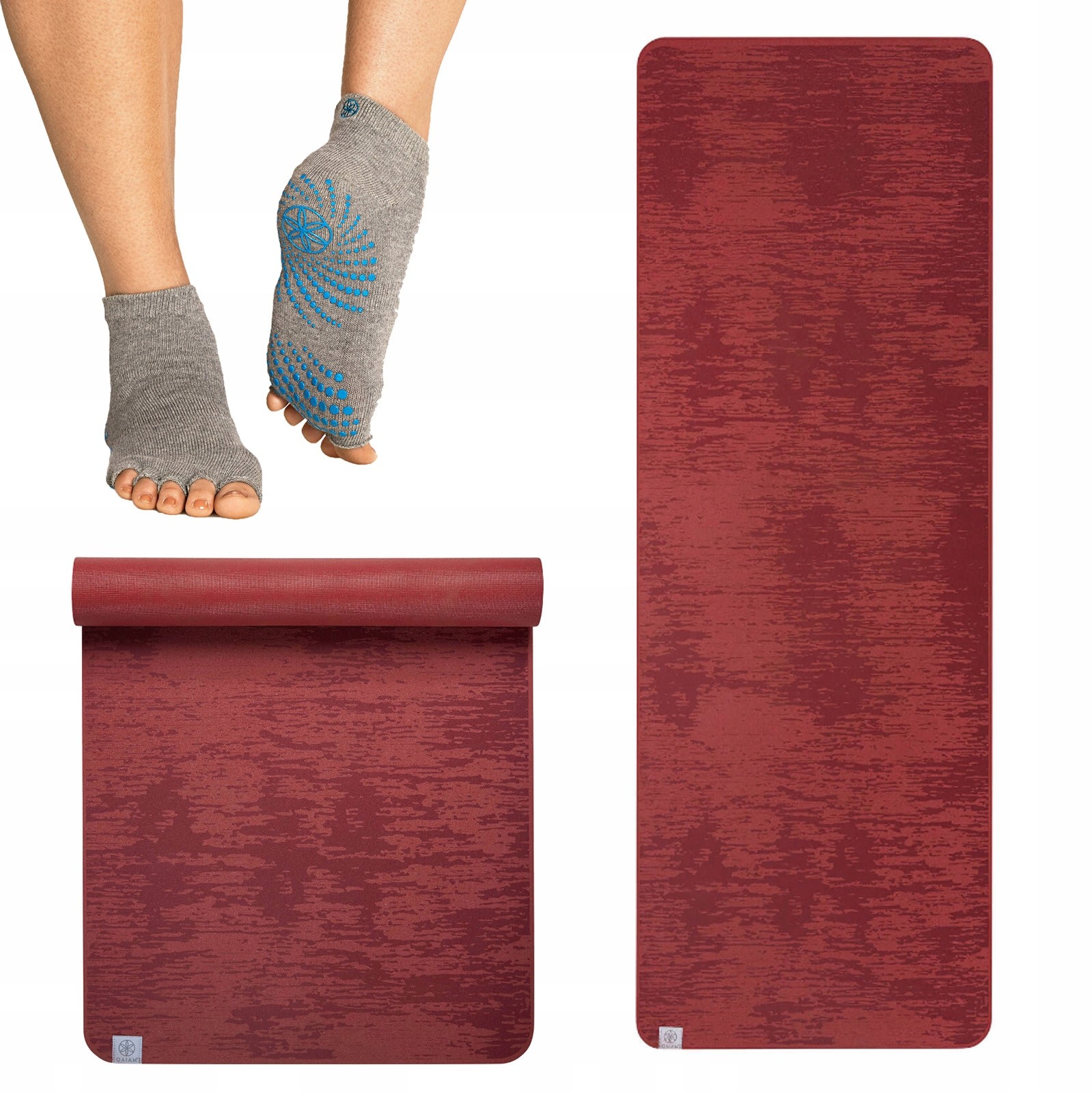GAIAM Gaiam Mata Insta-grip Sunset 6MM + Skarpetki