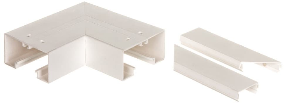 OBO Bettermann Naroże płaskie stałe RAPID 45-2 200x200x100 GK-FS53100RW białe 6113080