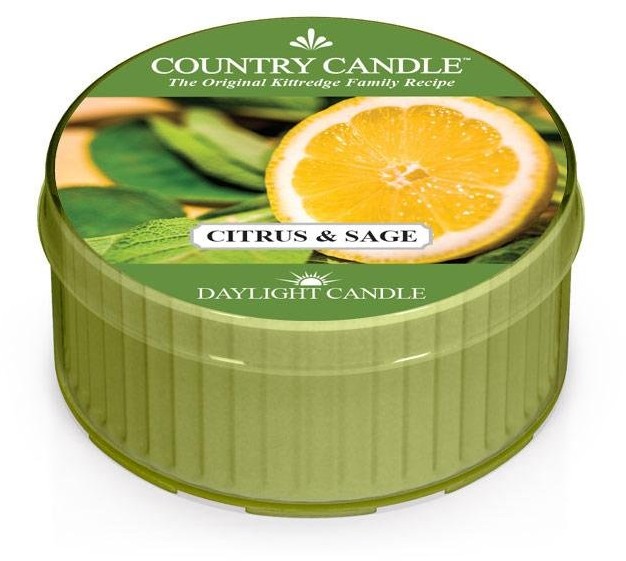 Daylight Country Candle Country Candle, Citrus and Sage, świeca zapachowa 1 knot