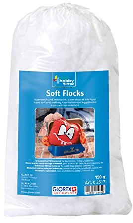 Glorex GmbH glorex 0 2517  Soft flocks, 150 G, biały, biały, 150 g 0 2517
