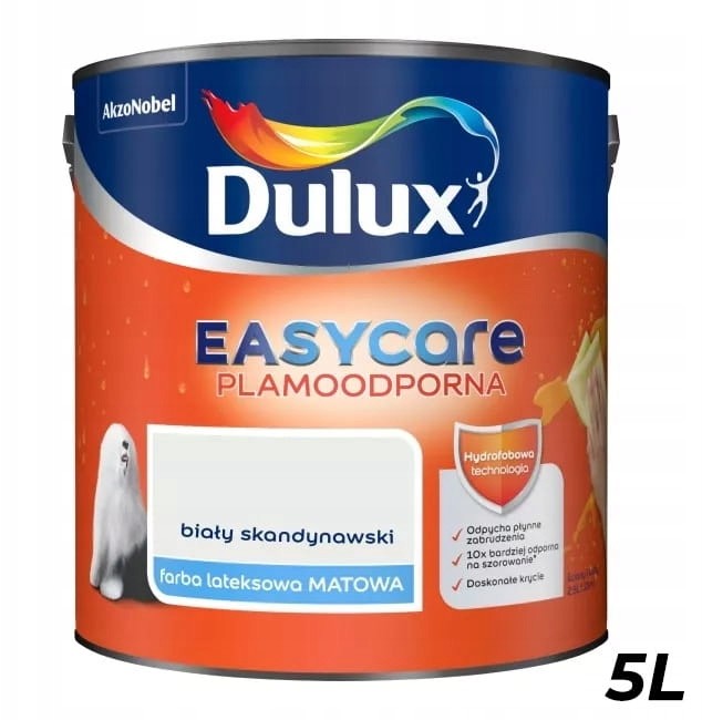 Farba Dulux Easycare Biały Skandynawski 5L