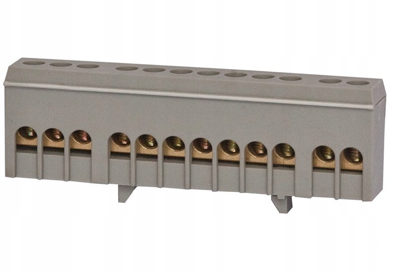 Listwa zerowa 12-modułowa 12x16mm2 szara IP20