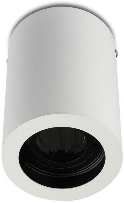 v-tac Oprawa V-TAC Aluminiowa GU10 Okrągła Natynkowa Tuba Biała+Czarny 142x100 VT-796