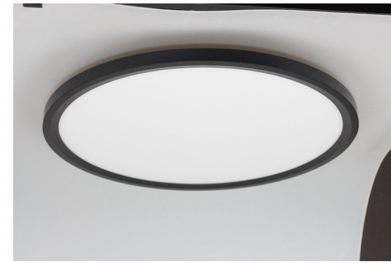 Light&More LM P UFO 30W PLAFON NOWOCZESNA LAMPA SUFITOWA NATYNKOWA LED 30W 2400m=200W 3000K 40cm CZARNY ŚCIEMNIALNY LM P UFO 30W BK