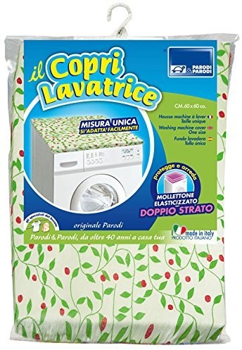 Parodi & Parodi Torba na pranie uniwersalny 60 x 60 cm wzór Casual, pojemnik na pranie z gumowym ściągaczem, już od sufitu pralka, czyszczenie torba na pranie uniwersalny z materiału z bawełny i poliestru, okładka, A 215