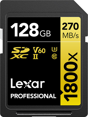 Lexar Karta pamięci SDXC 128GB 1800x 270MB/s) Professional