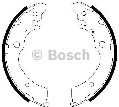 BOSCH Zestaw szczęk hamulcowych 0 986 487 440