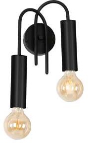 Luminex Loppe 511 kinkiet lampa ścienna 2x60W E27 czarny