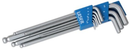 Laser Zestaw  2220 Laser 2220 SK-kluczy  mm ekstra-długi koniec/kula 9-częściowy LAS2220