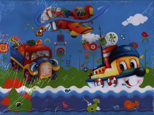 Torba MIX op 10 sztuk T8 38x29x10 kwiaty,grafika,dzieci