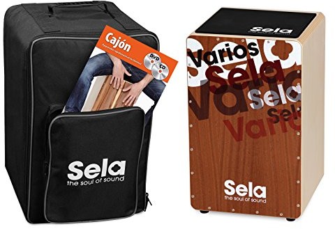 Sela sela SE 139 FR varios Cajon Bundle z plecak, sitzpad, francuskim dla początkujących szkoła, płyt CD i DVD SE 139 FR