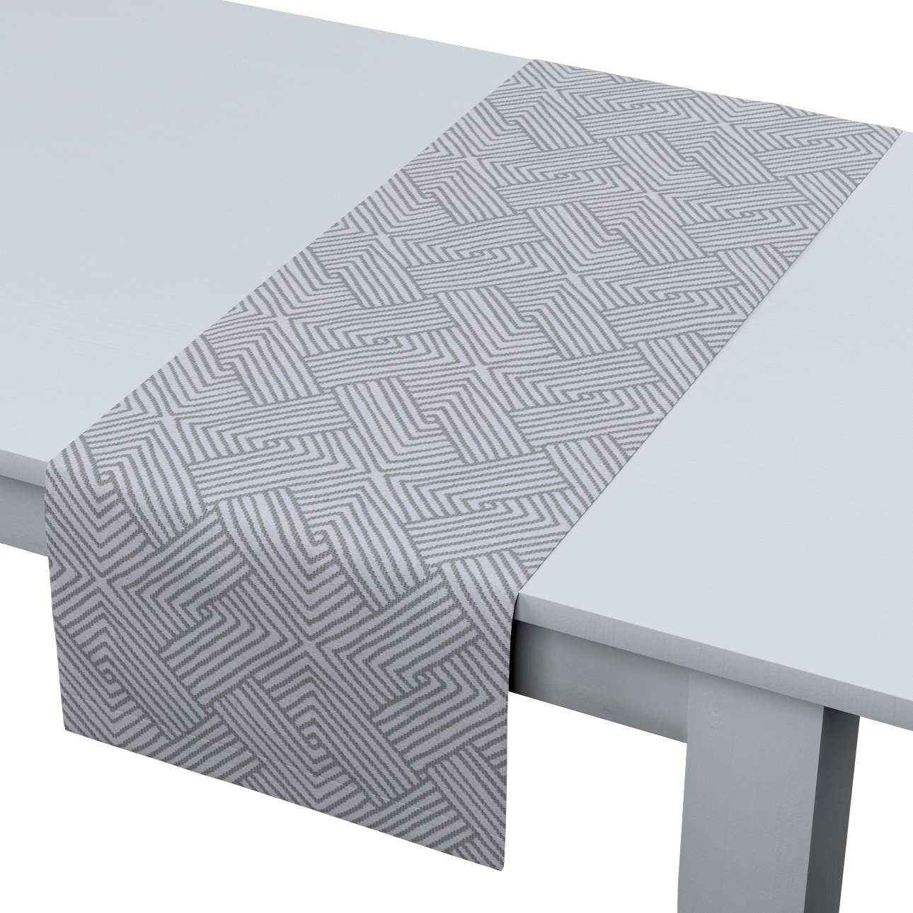 Dekoria pl Bieżnik prostokątny szare wzory geometryczne 40 × 130 cm Sunny 410-143-45