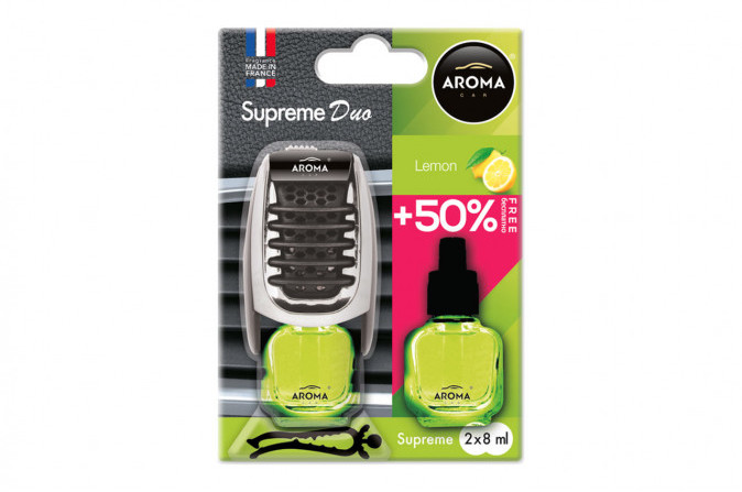 MTM INDUSTRIES Odświeżacz powietrza aroma supreme duo lemon AMI-A92252