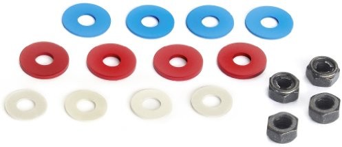 Tamiya 300053448 - nakrętki z podkładkami dystansowymi, 4 mm