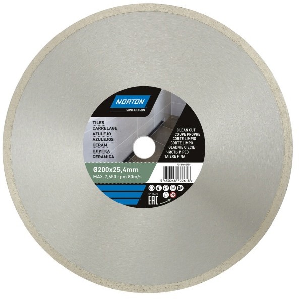 Norton Tarcza diamentowa Norton do cięcia ceramiki 200 x 25 4 mm 70184602159
