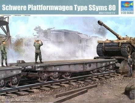 Trumpeter Ciężka platforma kolejowa Typ SSyms 80 00221