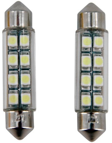 AutoStyle 8Q LED/żarówki SMD Festoon białe 42 X 10 mm, zestaw z 2 sztukami EU0400C