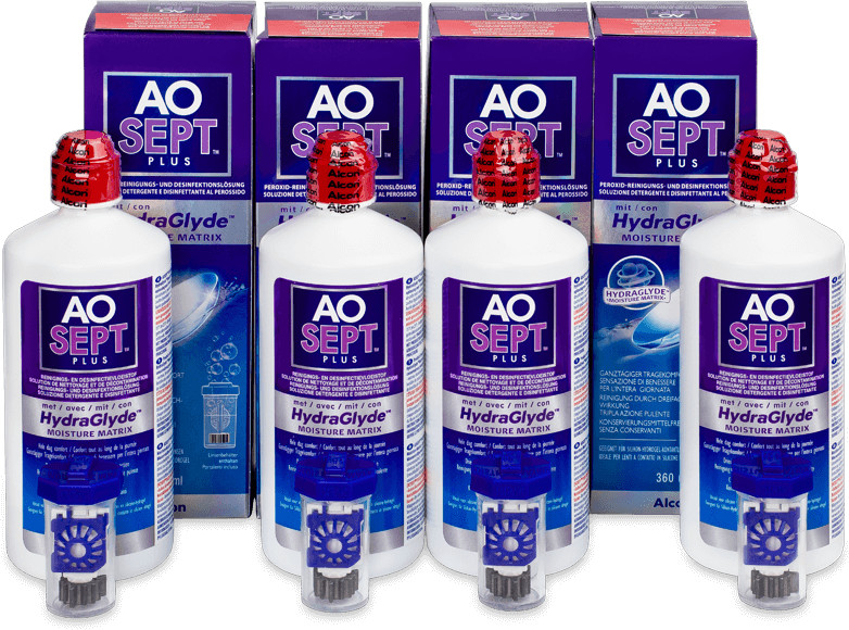 Alcon AO SEPT PLUS HydraGlyde 4x360 ml