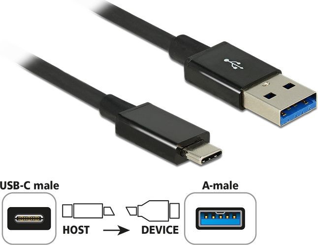 Digitus Kabel USB USB 3.1 C/A 1m Czarny 83983 83983
