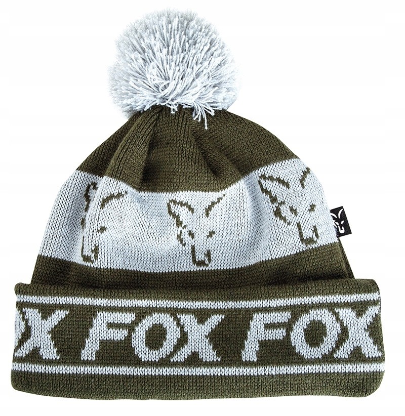 Fox Czapka Green Silver Lined Bobble