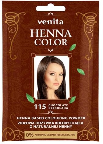 Venita VENITA_Henna Color ziołowa odżywka koloryzująca z naturalnej henny 115 Czekolada 25g