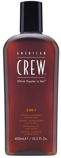 American Crew Classic 3w1 Żel pod Prysznic Szampon Odżywka do Włosów 450 ml