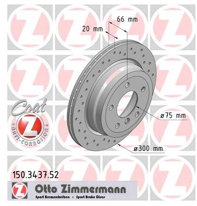 Zimmermann Tarcza hamulcowa 150.3437.52