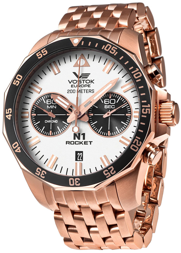 Vostok Europe Zegarek 6S21-225B619B Rocket N-1 Chrono -