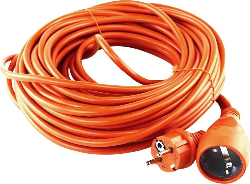 Orno Przedłużacz ogrodowy pomarańczowy zalewany 1x2P+Z schuko 10m H05VV-F 3x1,5mm$1805 230VAC/16A OR-AE-13172 GS 10M