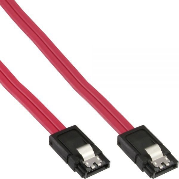 InLine SATA 6 SSD/HDD Kabel z zatrzaskami na końcówkach 1m 27310