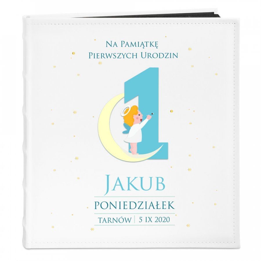 NA Murrano Album Zdjęcia Duży Dla Dziecka Roczek Nadruk ALB-BC-BK-UV-008