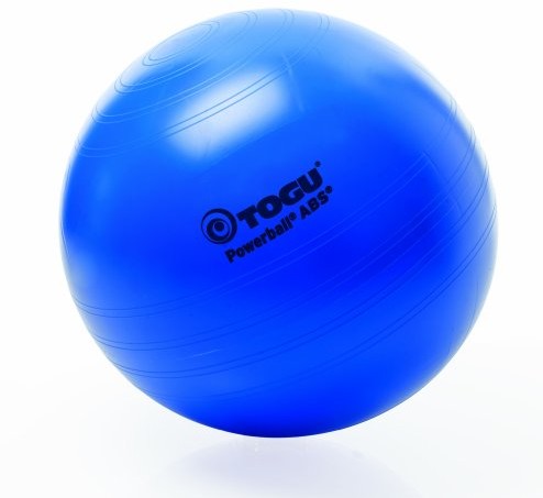 TOGU piłka gimnastyczna power ball ABS z DVD (berstsicher), niebieski 428654