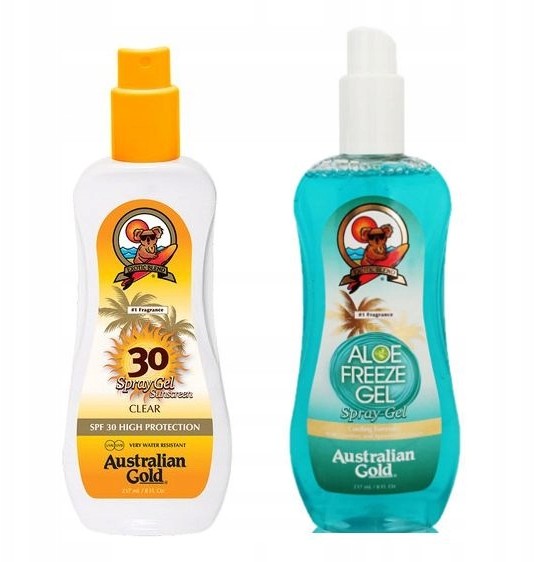 Australian Gold Sprey Gel Z Filtrem 30SPF Na Plaże