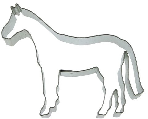 Städter Koń forma do wycinania, srebrny, 10 cm 076174
