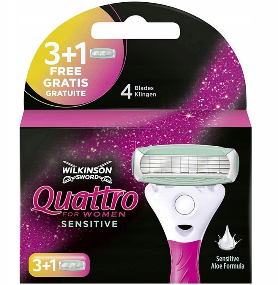 Wilkinson 4x Wkłady Quattro for Women Sensitive