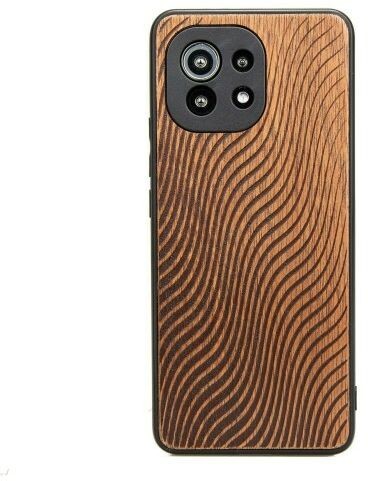 Bewood Drewniane etui Xiaomi Mi 11 Lite / 5G / 5G NE FALE MERBAU BWD08341