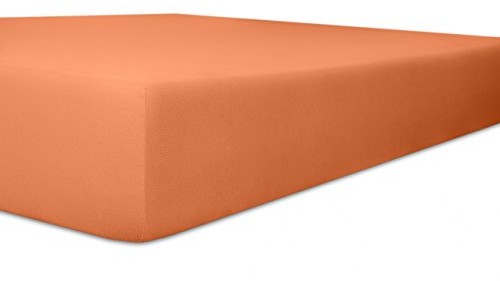 Kneer Prześcieradło z gumką , Vario strecz prześcieradło z gumką, pomarańczowy, 180x200  200 x 220 2201870